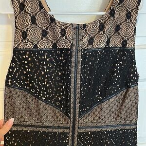 Heartloom (Anthropologie) Black Lace Cocktail Dress